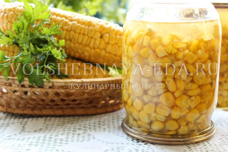 Наблюдение о консервированной кукурузе на зиму без лишних деталей