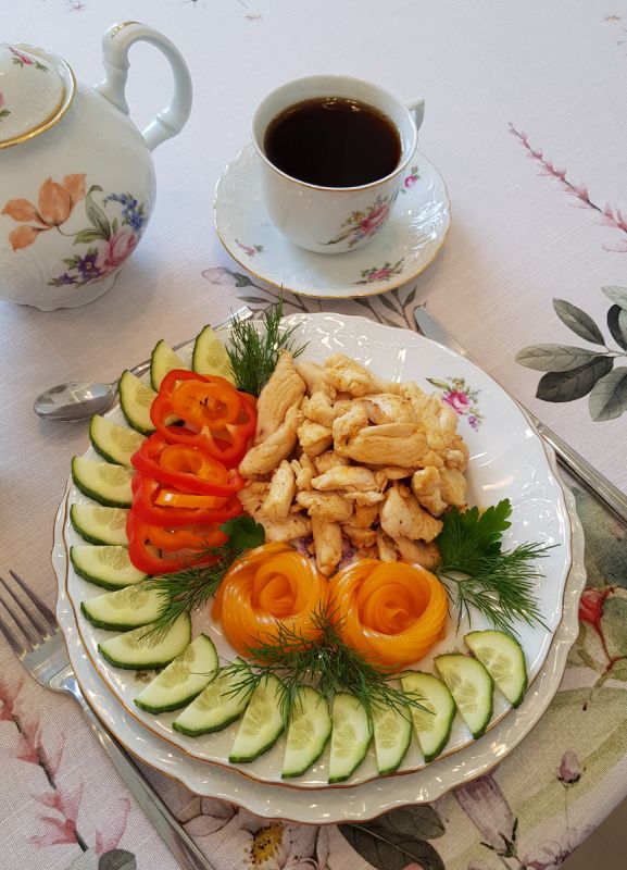 Жареное куриное филе грудки