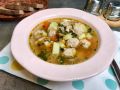 Простой и вкусный суп с куриными фрикадельками