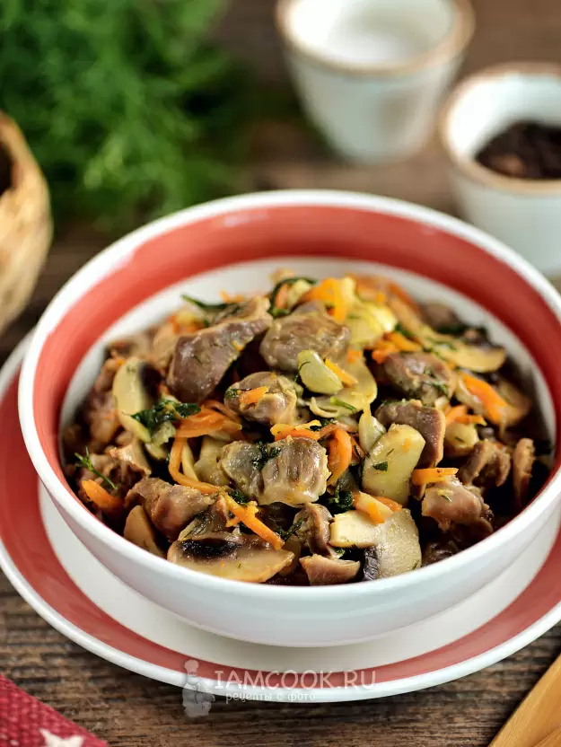 Искусство приготовления куриных желудочков