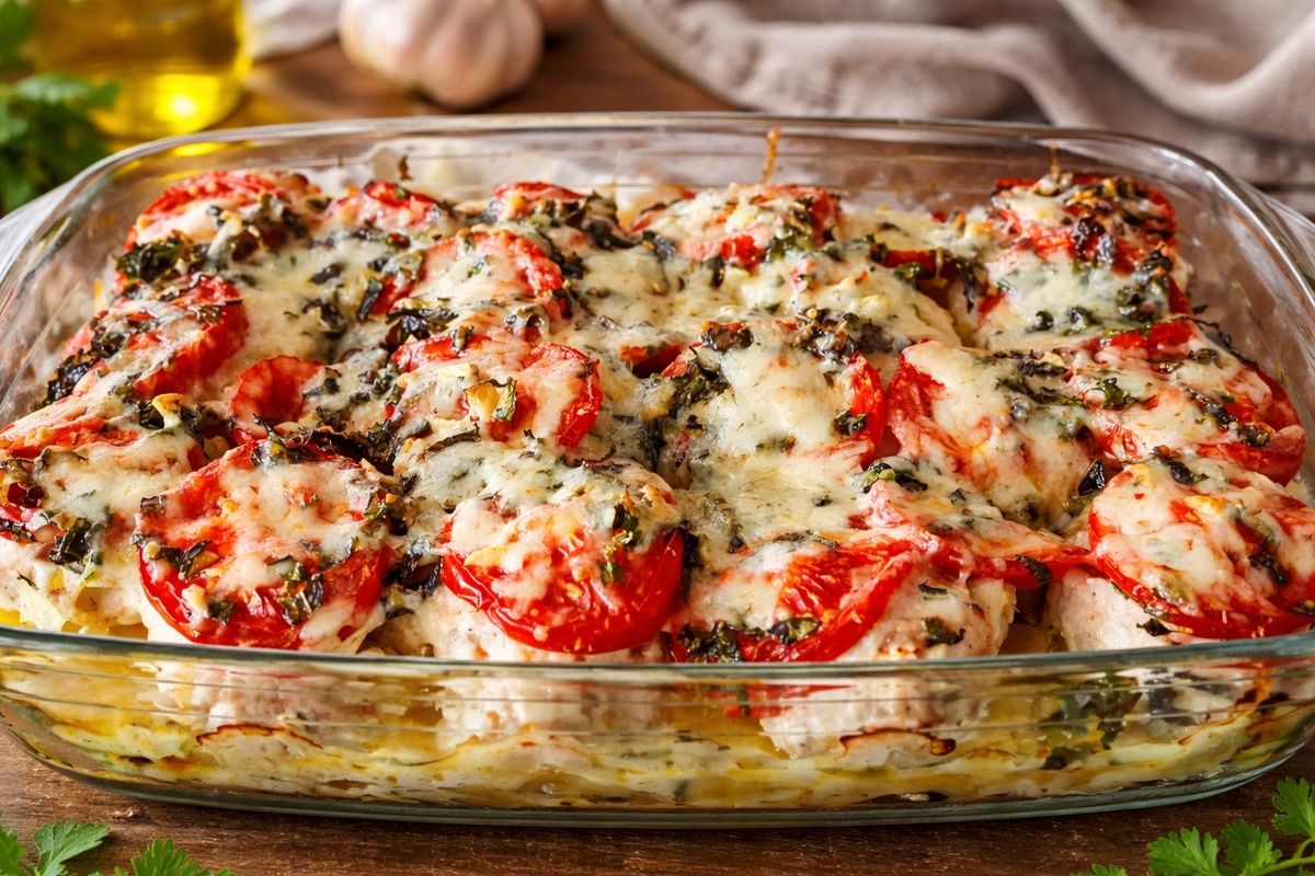 Вкусный ужин за 40 минут: картошка с куриным фаршем под сыром