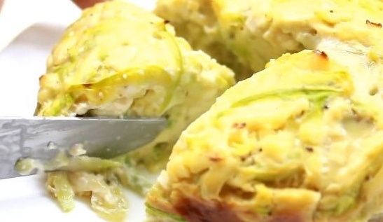 Легкая и вкусная запеканка из кабачков с сыром